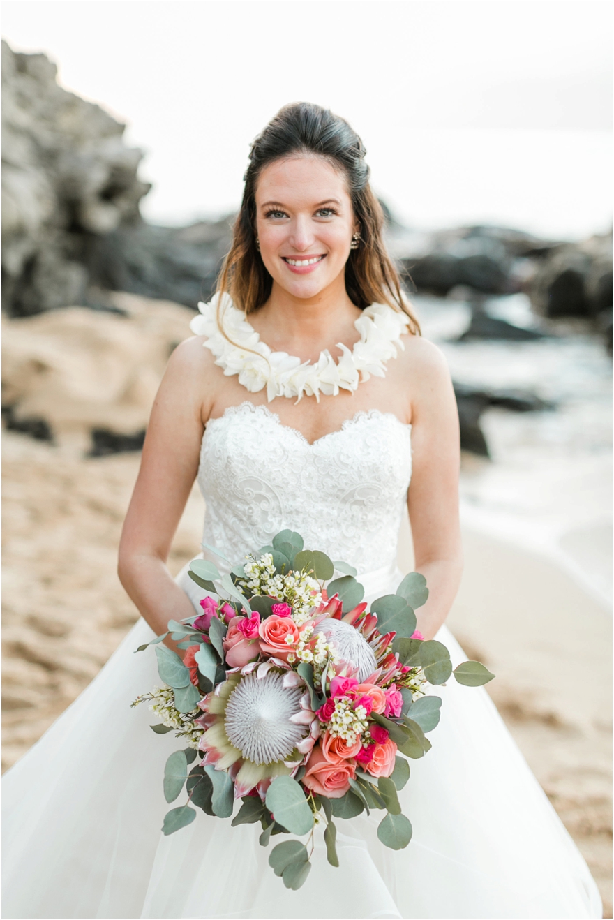 Intimate Honolua Bay Forest & Kapalua Bay Beach Elopement Wedding | Maui, HI | Photographer Caitlin Cathey